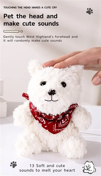 Tegan Anifeiliaid Anwes Plws Rhyngweithiol i Blant Gydag Anifeiliaid wedi'u Stwffio A Theganau Plush